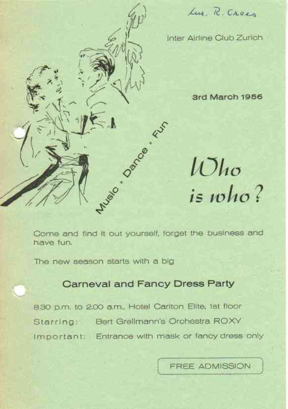 Carneval and Fancy Dress Party 1956